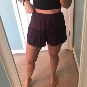 Flowy purple shorts